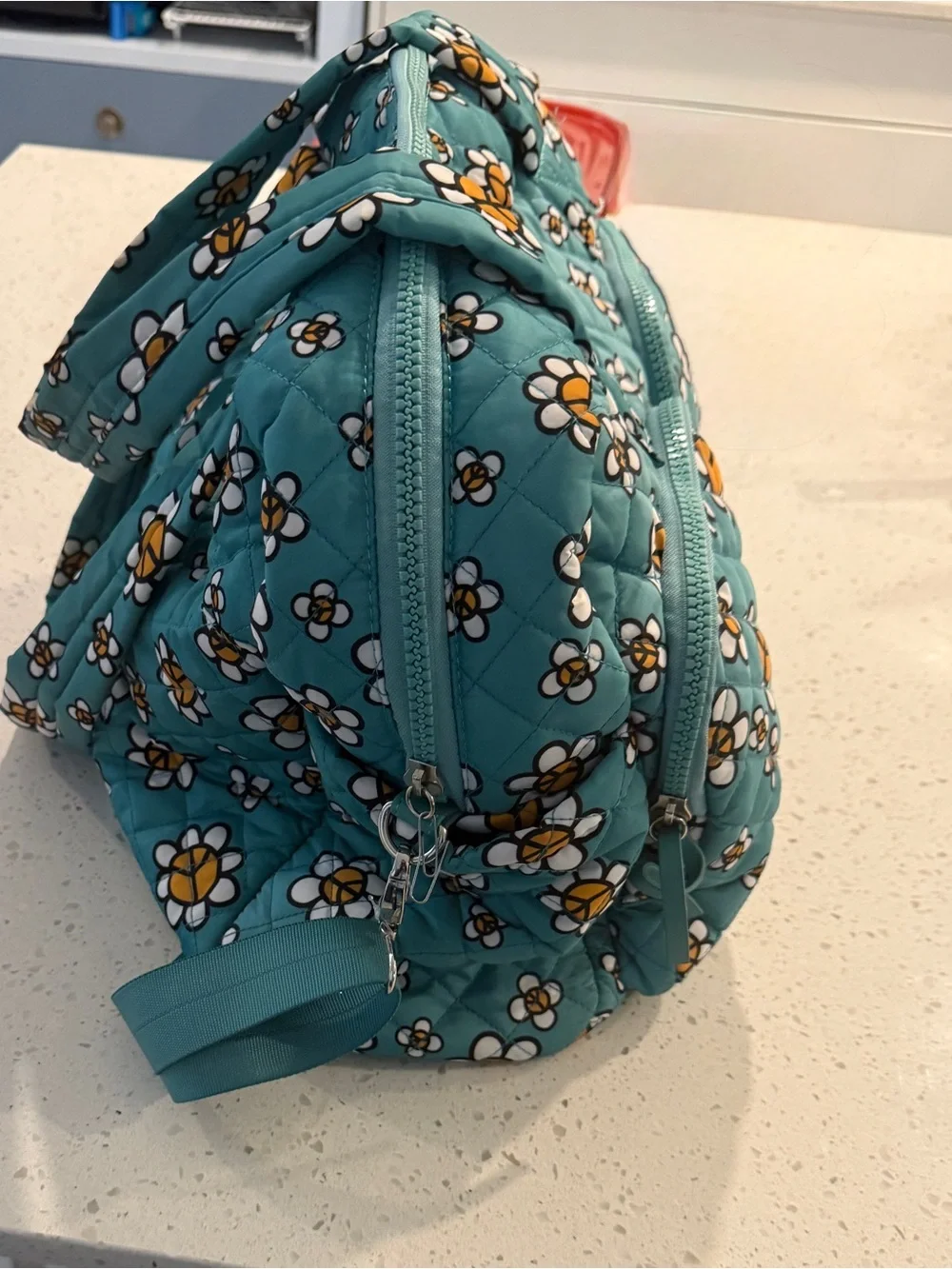 No Boundaries quilted teal